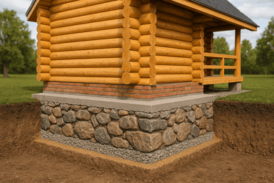 Бутовая лента для сруба 6×8 м Бутовая лента для сруба 6×8 м